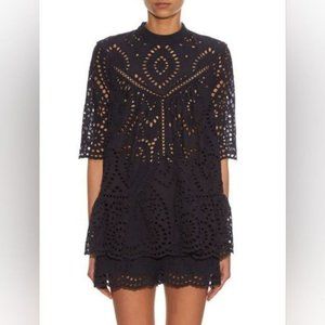 Zimmerman Harlequin Broderie Anglaise Cotton top